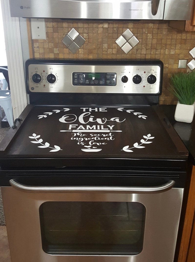 Kitchen Stove Top Wood Cover